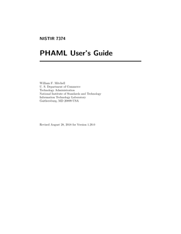 PHAML User's Guide