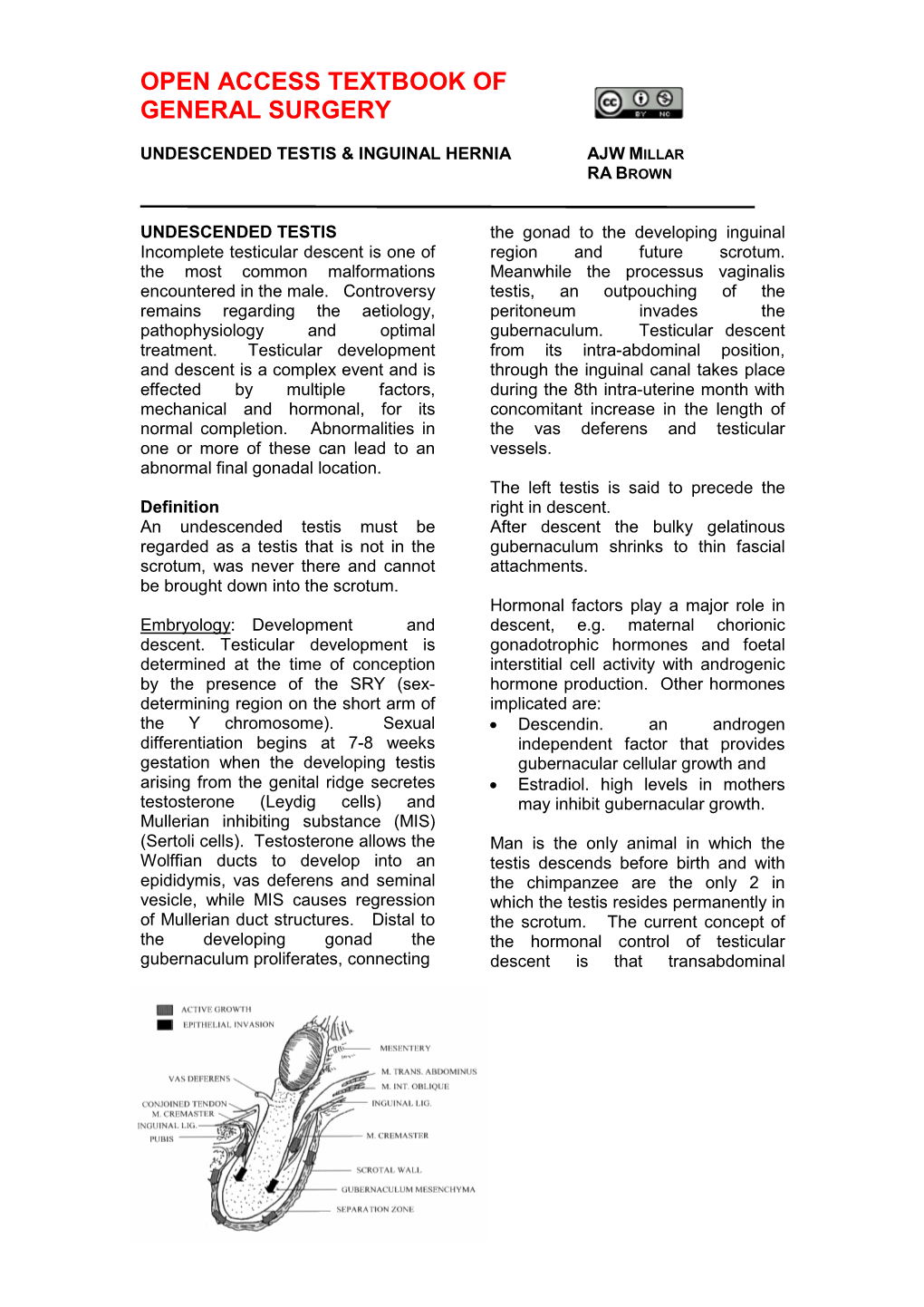 Undescended Testes Inguinal Hernia