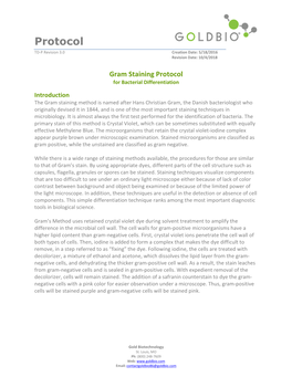 Gram Staining Protocol for Bacterial Differentiation