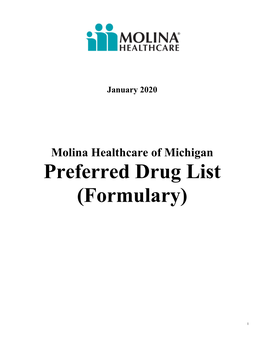 Preferred Drug List (Formulary)