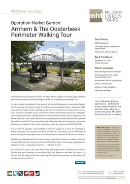 Arnhem & the Oosterbeek Perimeter Walking Tour