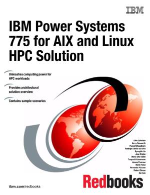 IBM Power Systems 775 HPC Solution
