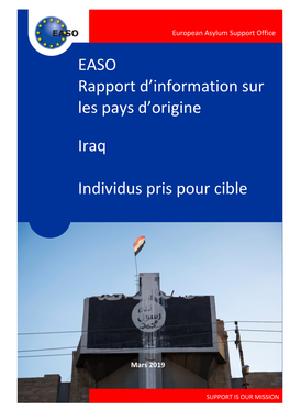 EASO Rapport D'information Sur Les Pays D'origine Iraq Individus Pris