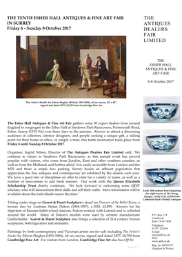The Antiques Dealers Fair Limited