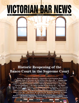 Historic Reopening of the Banco Court in the Supreme Court