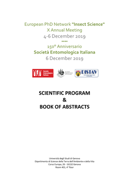 Scientific Program & Book of Abstracts