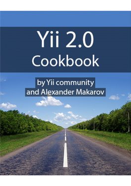"Yii 2.0 Cookbook"