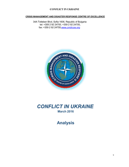 Conflict in Ukraine