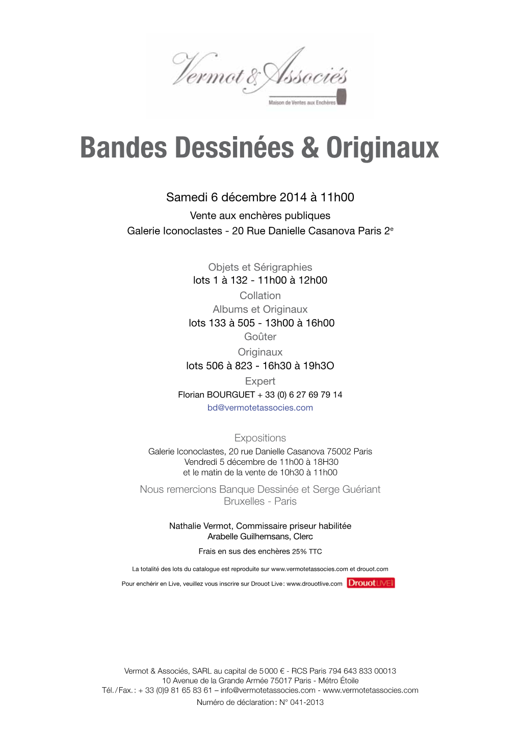 Bandes Dessinées & Originaux