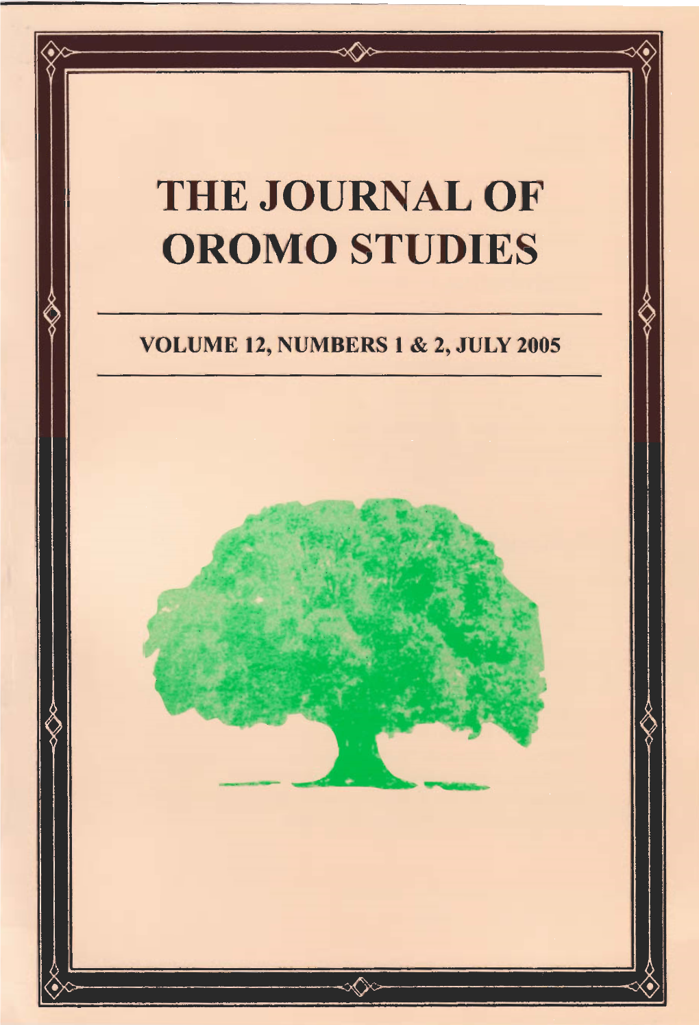 The Journal of Oromo Studies