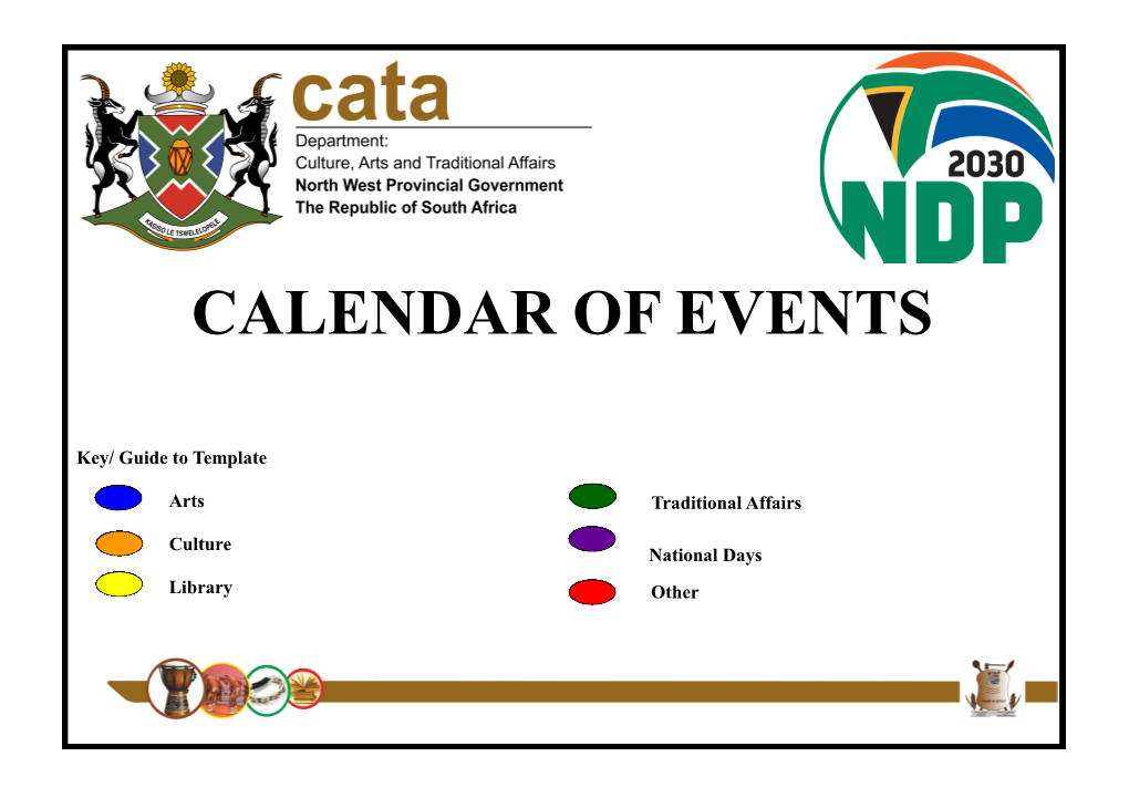 Calendar of Events