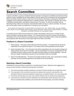 Search Committee