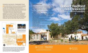 Robert Redford Conservancy Is Dedicated to Expanding Pitzer College Is Committed to Protecting Our Planet