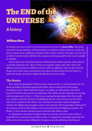 The END of the UNIVERSE a History