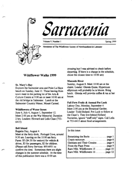 Sarracenia Vol a No 1