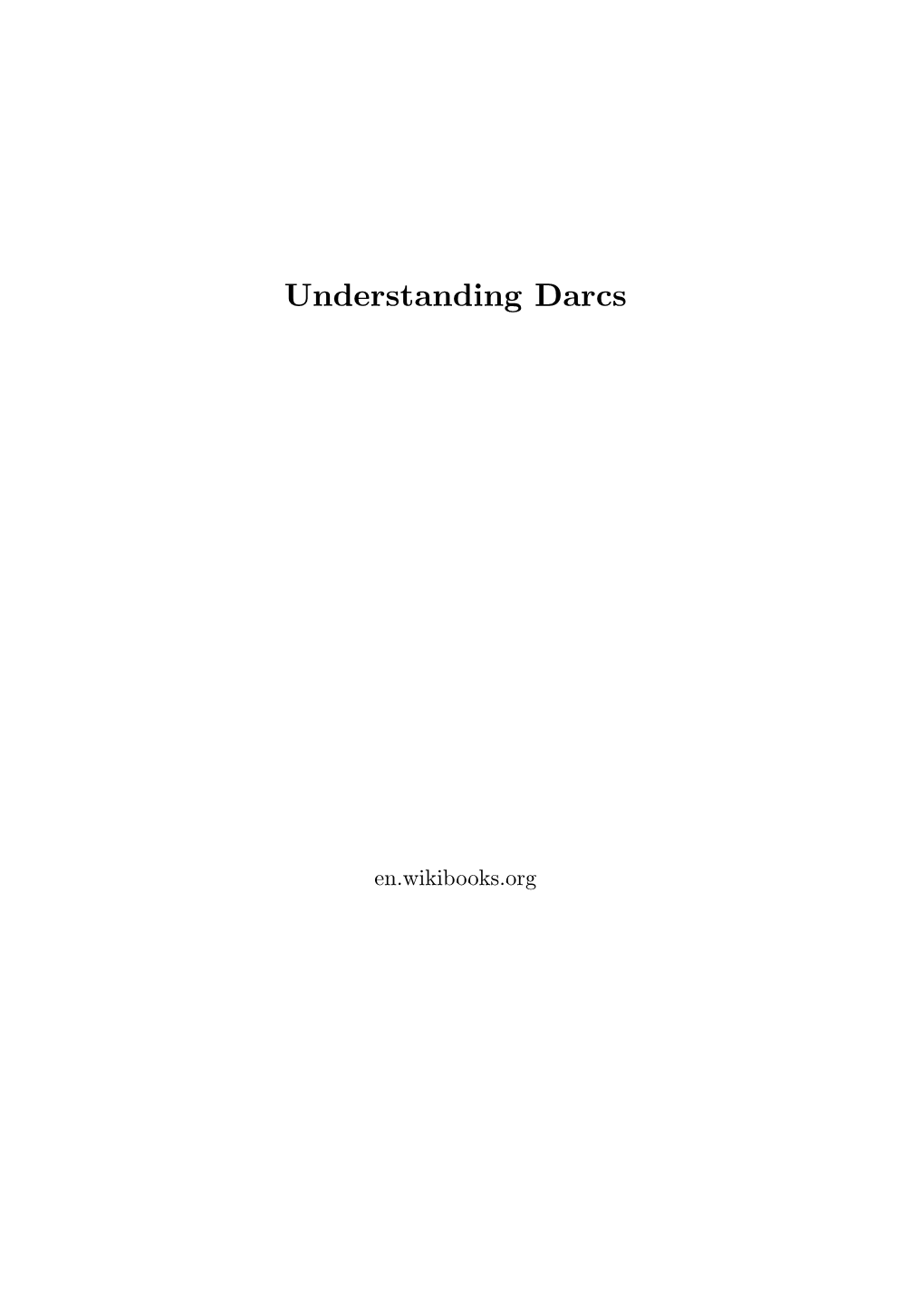 Understanding Darcs