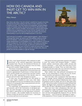 How Do Canada and Inuit Get to Win-Win in the Arctic?