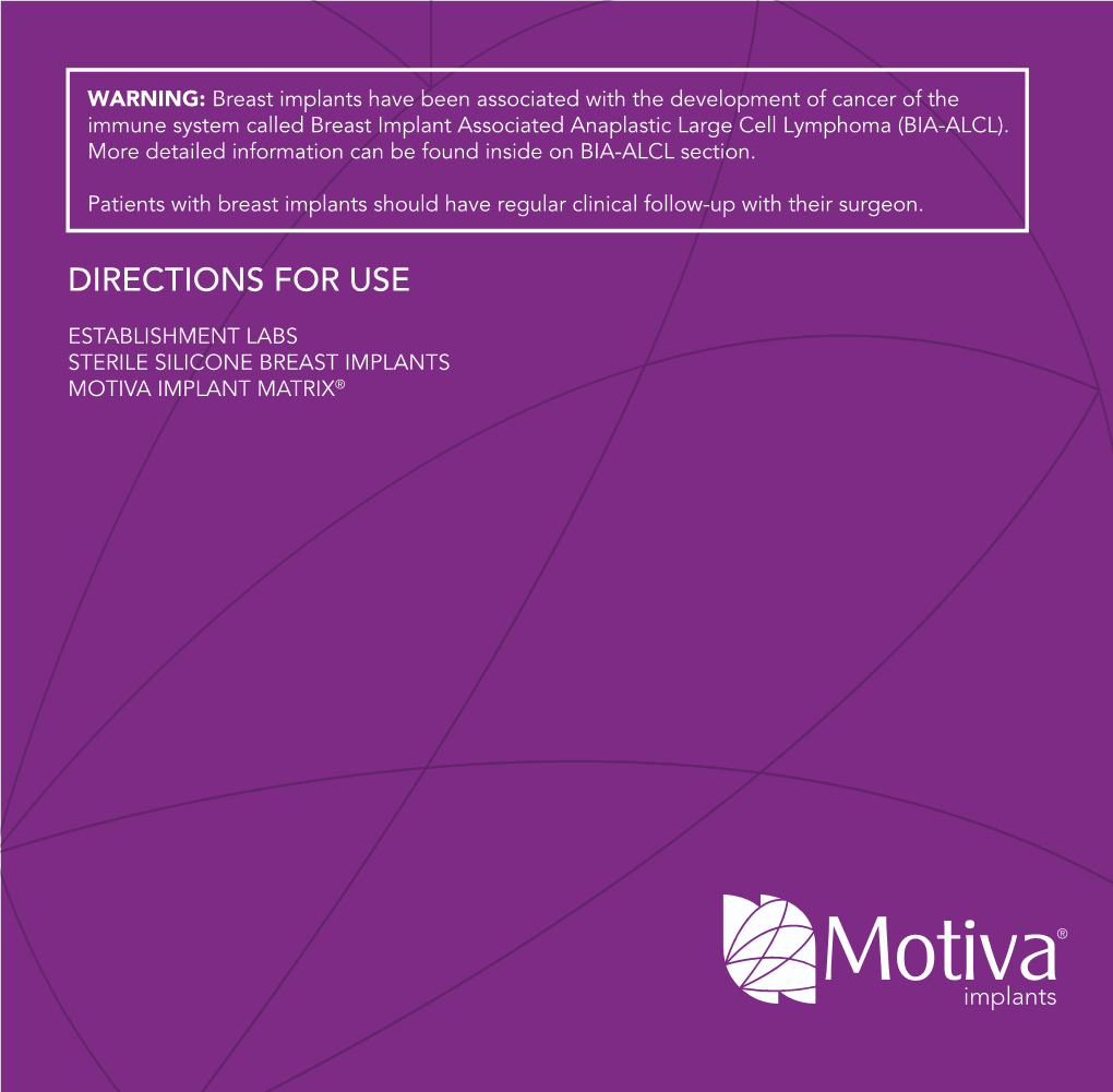 Motiva® Implants Directions For