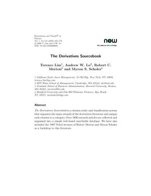 The Derivatives Sourcebook