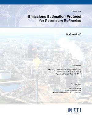 Emissions Estimation Protocol for Petroleum Refineries