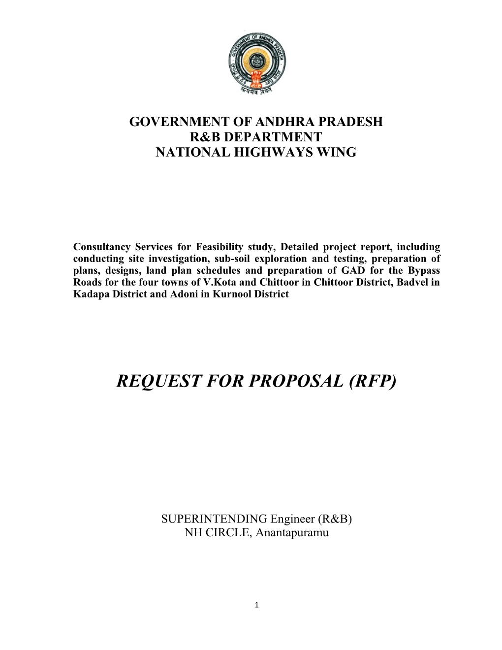 Request for Proposal (Rfp)