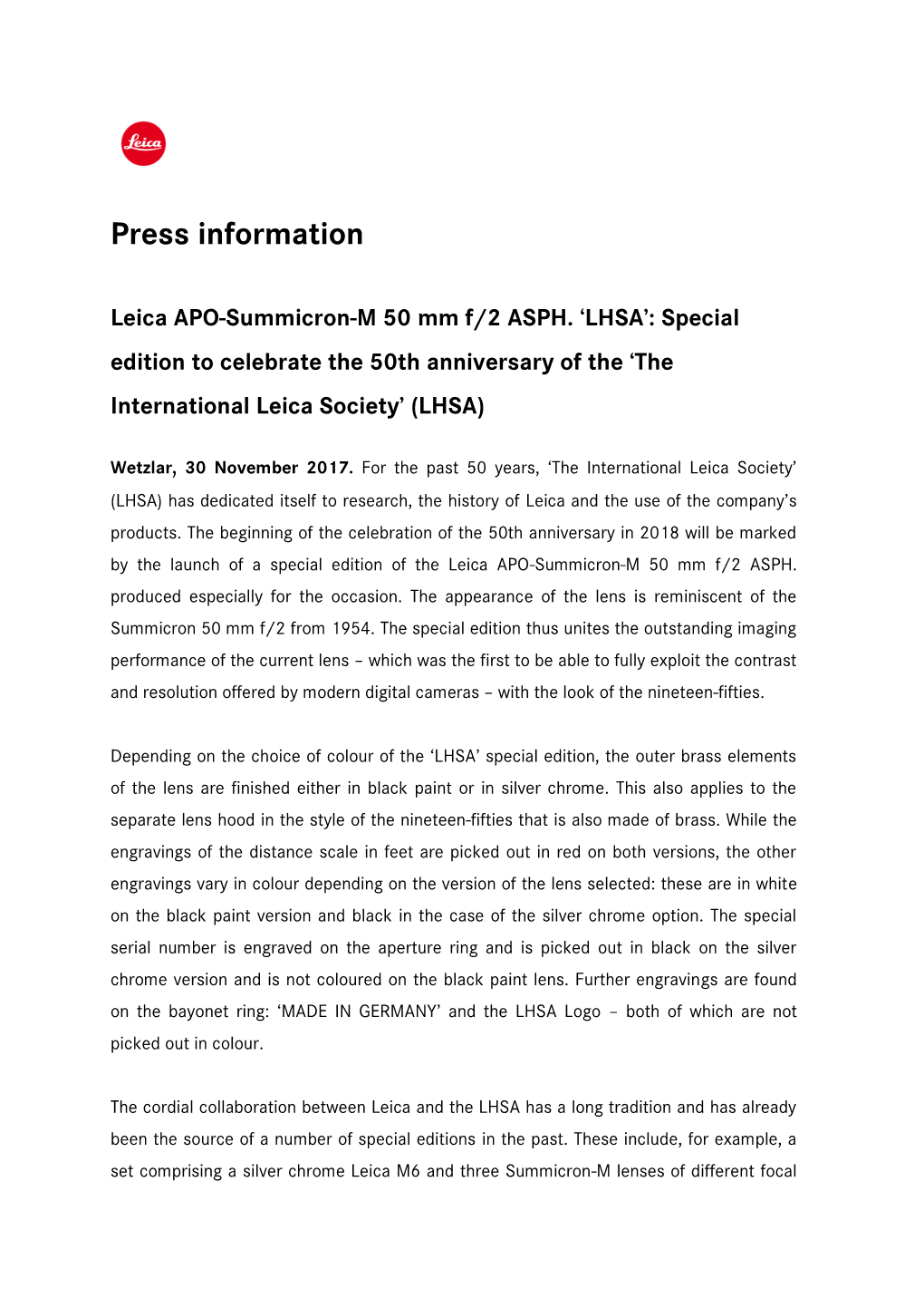 Press Information