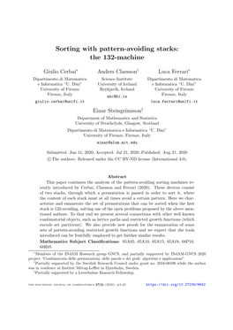 Sorting with Pattern-Avoiding Stacks: the 132-Machine