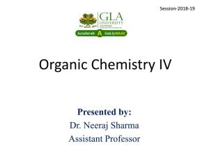 Organic Chemistry IV 11-9-20