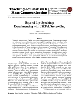 Teaching Journalism & Mass Communication