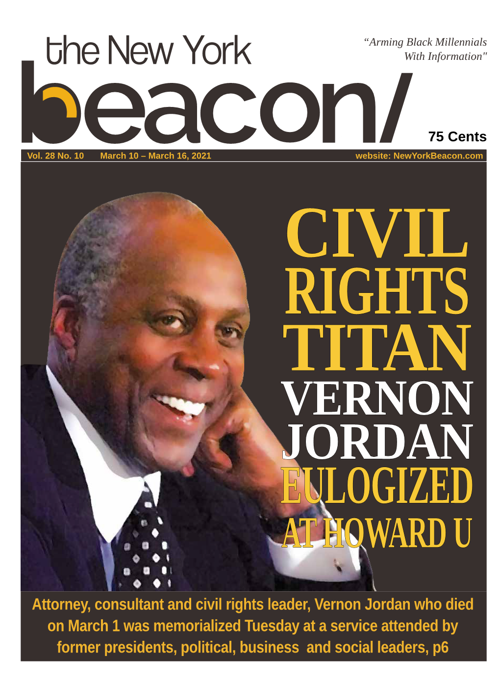 Attorney, Consultant and Civil Rights Leader, Vernon Jordan Who Died On