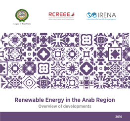 Renewable Energy in the Arab Region: Overview of Developments