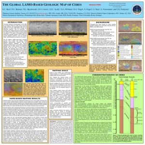 THE GLOBAL LAMO-BASED GEOLOGIC MAP of CERES Abstract #7035 Planetary Data Archiving, Restoration, and Tools Program