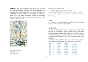 Kaituna: 1891-1937 16 Kilometres from Masterton up the Upper Plain