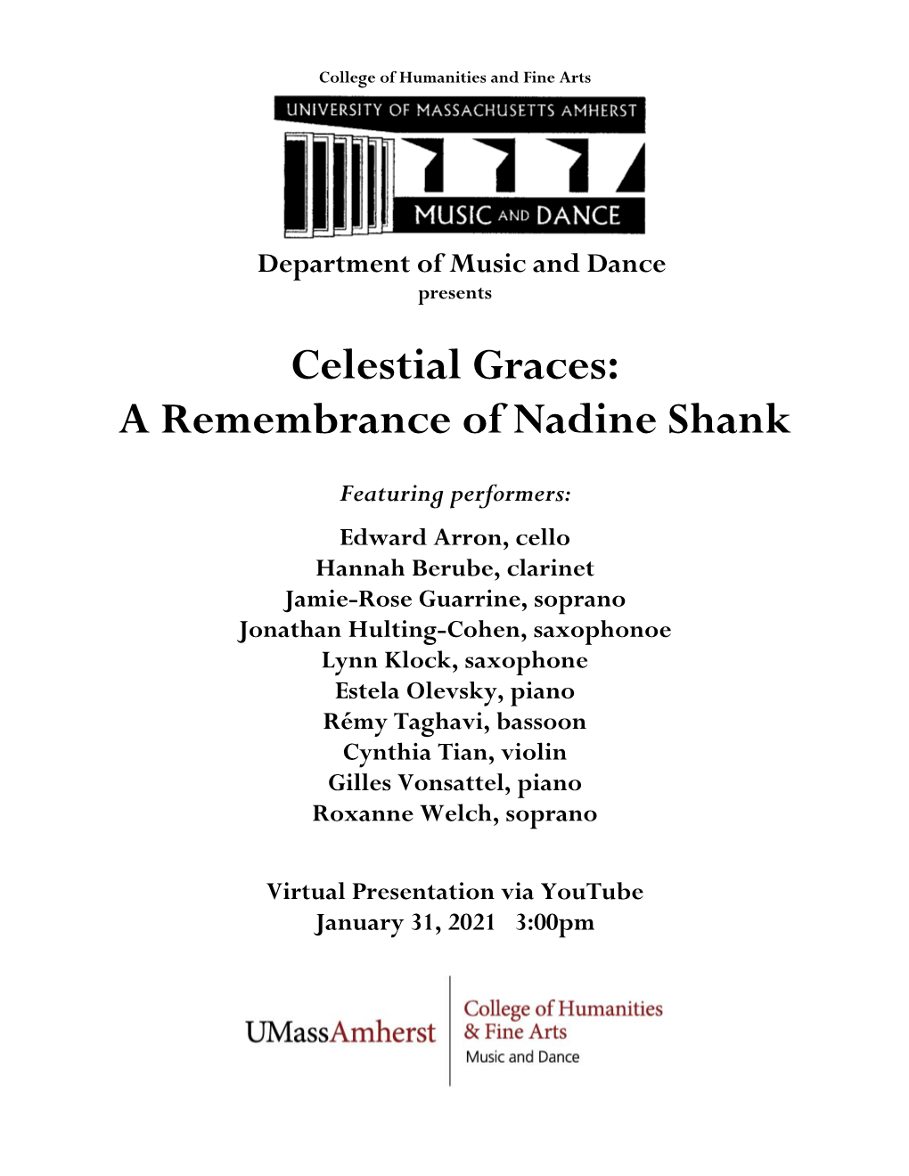 A Remembrance of Nadine Shank