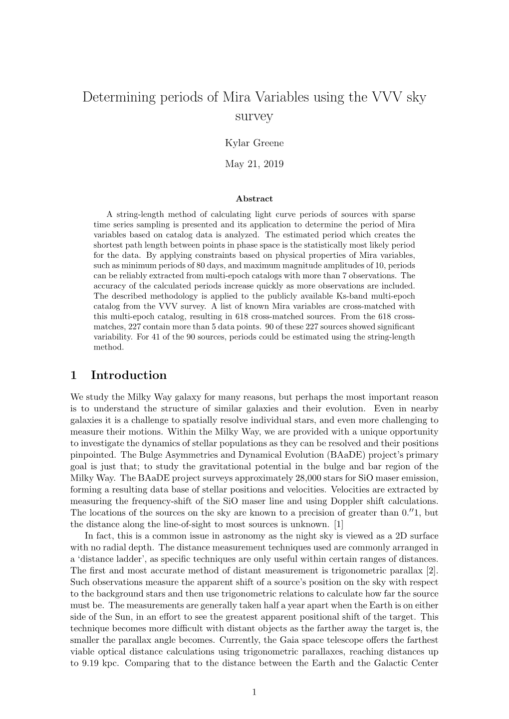 Determining Periods of Mira Variables Using the VVV Sky Survey