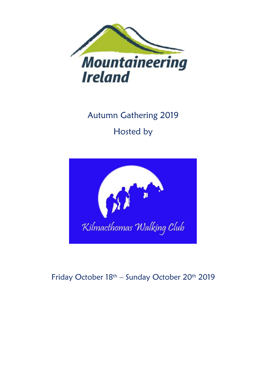 Autumn Gathering 2019 Hosted By