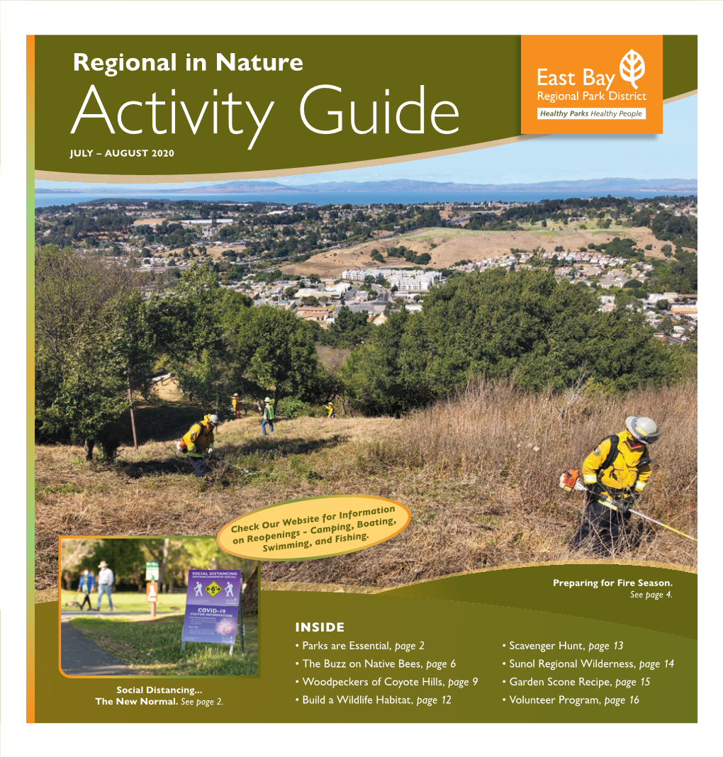 Regional in Nature Activity Guide JULY – AUGUST 2020