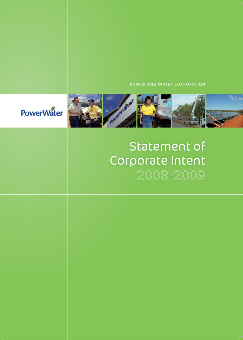 Power and Water Statement of Corporate Intent 2008-09