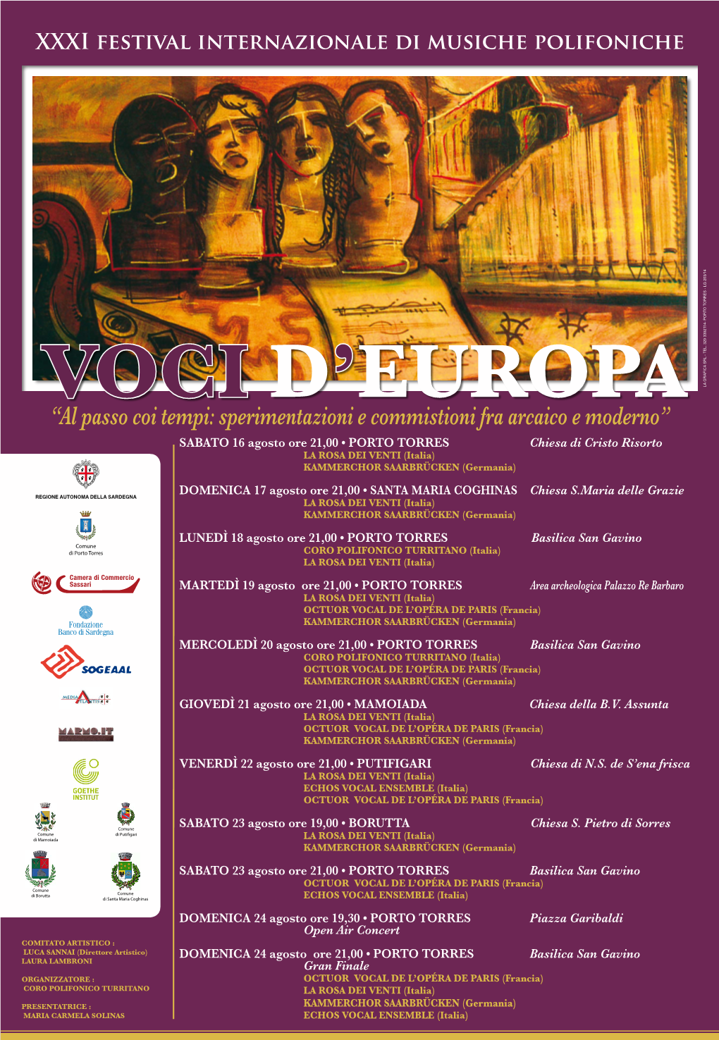 MARIA CARMELA SOLINAS XXXI Festival Internazionale Di Musiche Polifoniche
