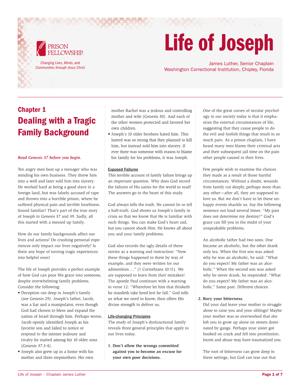 Life of Joseph