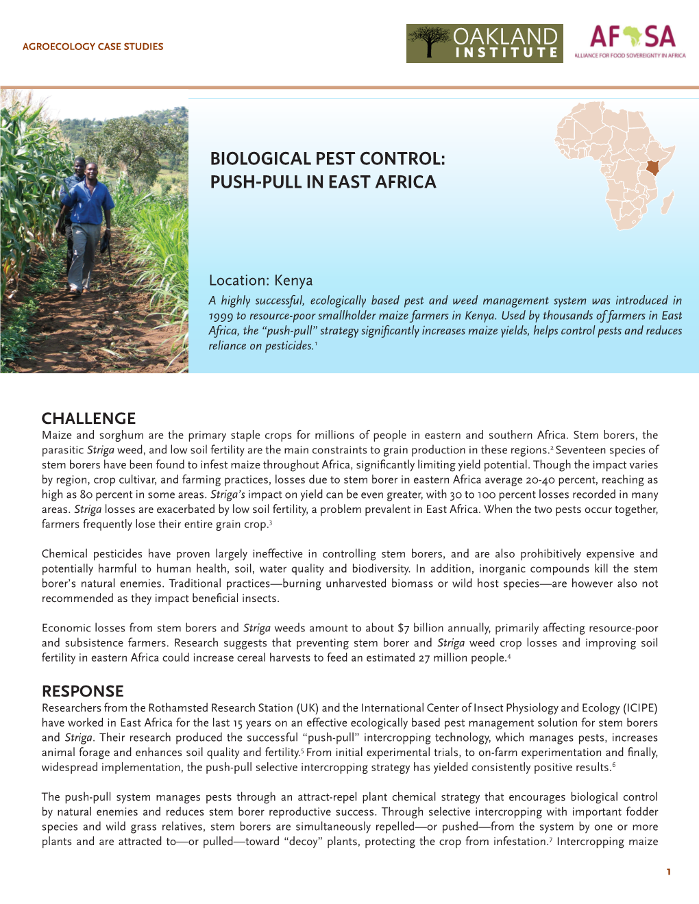 Biological Pest Control: Push-Pull in East Africa