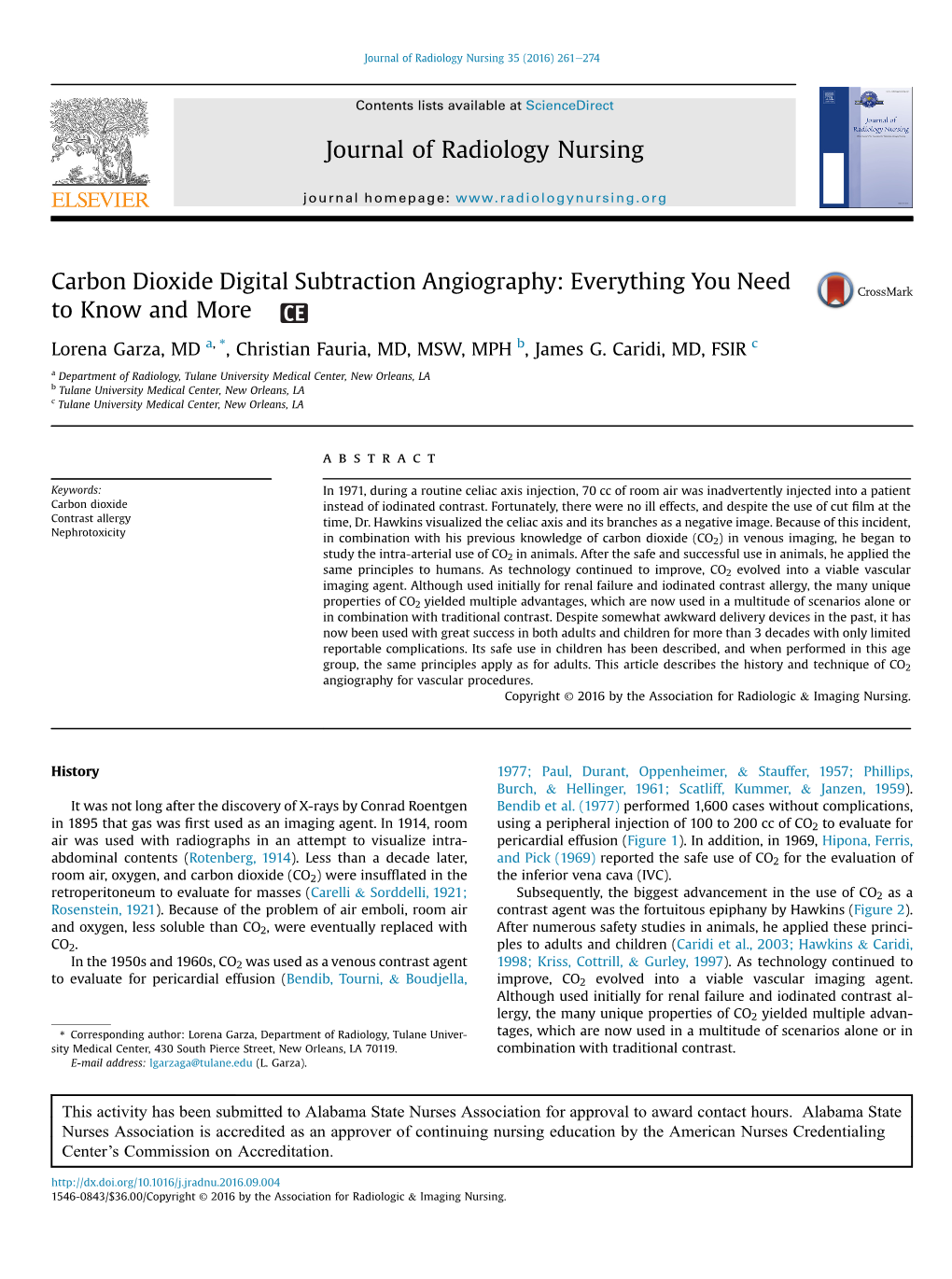 Journal of Radiology Nursing 35 (2016) 261E274