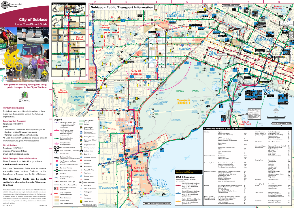 Subiaco Inset Map L L B M 401 S F a PL T T I