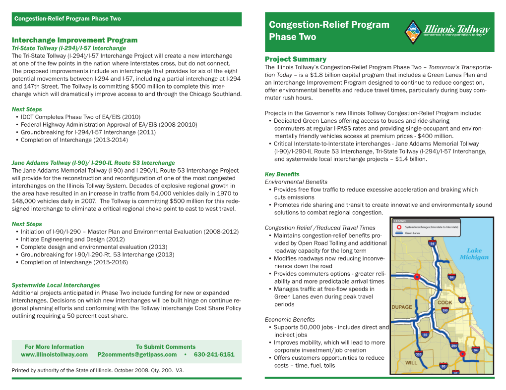 Congestion-Relief Program Phase