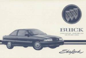 1993 Buick Skylark Owner's Manual