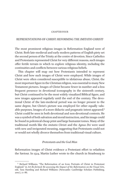 Representations of Christ: Reforming the Imitatio Christi