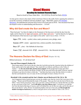 Blood Moons Decoding the Imminent Heavenly Signs Based on Book by Pastor Mark Biltz – 2014 DVD by World Net Daily (WND)