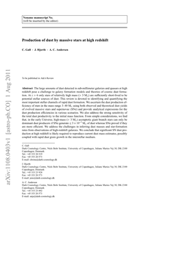 Arxiv:1108.0403V1 [Astro-Ph.CO] 1 Aug 2011 Esitps Hleg Oglx Omto Oesadthe and Models Formation Galaxy at to Tion