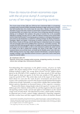 A Comparative Survey of Ten Major Oil-Exporting Countries
