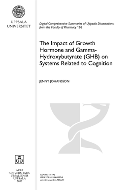 The Impact of Growth Hormone and Gamma-Hydroxybutyrate (GHB) on Systems Related to Cognition